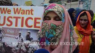Azad Jammu Kashmir University Students stage anti india March in Muzaffarabad