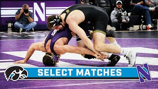 Select Matches: Iowa at Northwestern | Big Ten Wrestling | Jan. 28, 2024