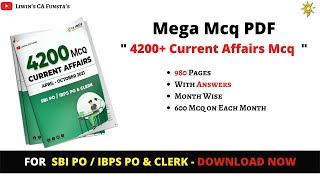 Vera Level🔥  Free 4200+ Mcq for Current Affairs 2021 | SBI PO , IBPS Po & Clerk | Free Download Now