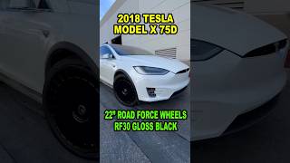 Road Force RF30 9 in the front 10.5 in the back, on this beautiful 2018 Tesla Model X 75D 🛞 🏎️