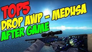 TOP 5 DROP AWP MEDUSA AFTER GAME IN CS:GO! | Hektor1