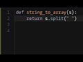 Python - Convert a String to an Array | Codewars 8KYU