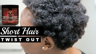 4c Hair Bantu Knots Out On Short Natural Hair