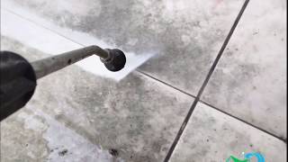 Cleaning heavy stained marble patio