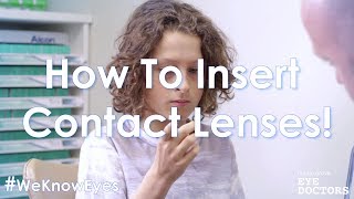How To Insert Contact Lenses! #WeKnowEyes | Maple Grove Eye Doctors at Pearle Vision