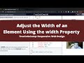 Adjust the Width of an Element Using the width Property (Applied Visual Design) freeCodeCamp