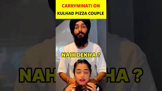 CarryMinati On Kulhad Pizza Couple Video 🔥 #carryminati #shorts