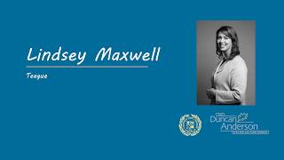 Lindsey Maxwell - Duncan Anderson Design Lecture Series - Spring 2026