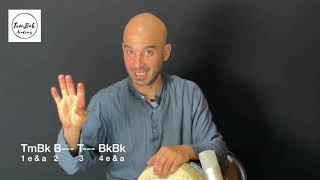 Tombak Academy by Ziya Tabassian - Level 1, ep. 15 – exercises with pattern TmBk, BkBk 2/2