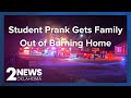 Tulsa students alert family of fire with pranking tools