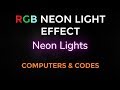 Pure CSS RGB Neon Light Text Effects | Computer Conversation