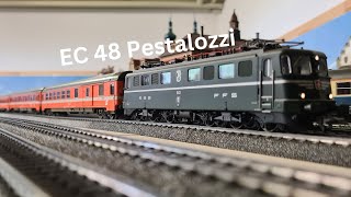 EC 48 Pestalozzi mit Roco Wagenset 74043