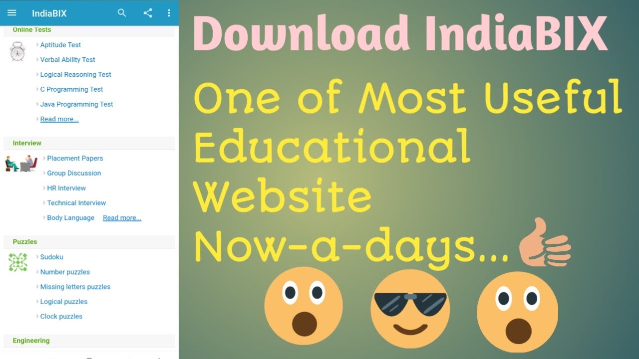 IndiaBIX | Indiabix Aptitude |Most Useful For Education,Exam ...