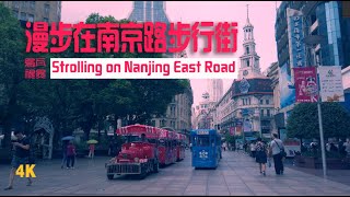 漫步在南京路步行街\\Strolling on Nanjing Road Pedestrian Street\\4K