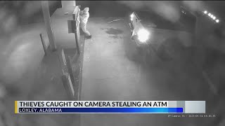 CAUGHT ON CAMERA: Thieves rip off ATM at credit union in Loxley