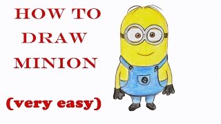 How to draw a Minion step by step (very easy) || Art video