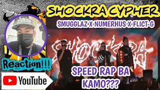 Shockra Cypher - Smugglaz X Numerhus X FlictG @ CalleCon2k22 (REACTION VIDEO) SPEED RAP BA KAMO????