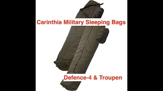 Carinthis Sleeping Bag System. Are the Defense 4 and the Troupen the best winter bag combo