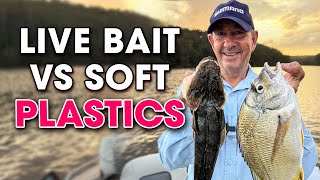 I'm Prospecting a Lake for Flathead ➡️ SOFT PLASTICS VS Live Bait ⬅️