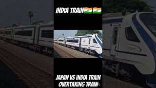 JAPAN VS INDIA TRAIN OVERTAKING II COMPETITION II #shortsvideo #traincrossing #viralvideos #shorts