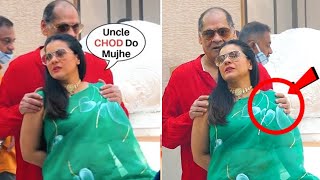 Kajol Devgan के Uncle ने सब के सामने किया शर्मनाक हरकत At Durga Puja | Kajol Viral Video
