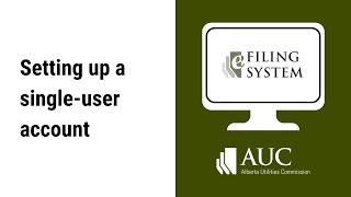 Setting up a single-user account