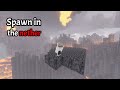 Minecraft, but I spawn in the nether! #shorts