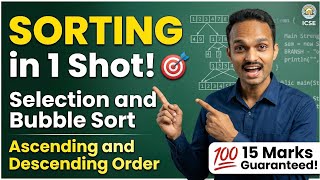 15 Marks CONFIRMED! 💯| Selection & Bubble Sort in Java | ICSE Class 10 Computer Applications