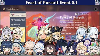 Feast of Pursuit event 5.1 | All 6 bosses level 105 Steadfast mode | [Genshin Impact 原神]