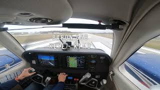 FLIGHT Indianapolis - Miami / IFR, icing, storm avoidance / Baron G58