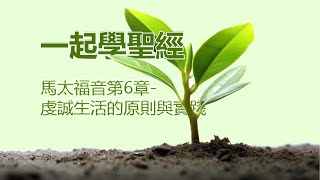 一起學聖經：馬太福音第六章-虔誠生活的原則與實踐| 聖經綜合解讀|聖經金句| 聖經思考應用|福音書| 一起学圣经：马太福音第六章-虔诚生活的原则与实践| 圣经综合解读| 圣经金句