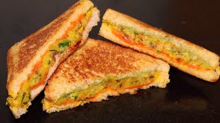 तवे पर ऐसा हैल्दी सैंडवीच बनायेंगे तो बाकी सब सैंडवीच खाना तो भुल ही जायेंगे/Healthy Sandwich Recipe