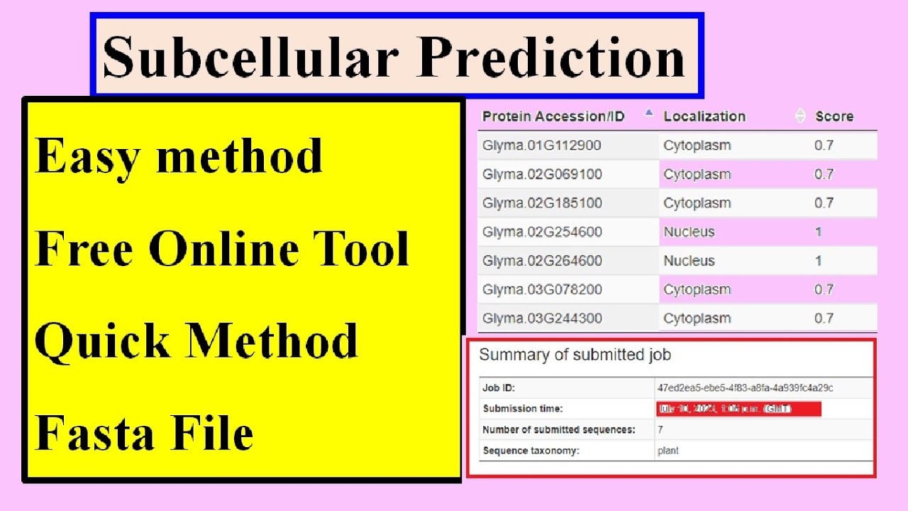 Predict The Subcellular Localization #Genomewidestudy #BacelLO - YouTube