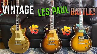 Vintage Les Paul Battle. (Dad Guitar Showdown! )