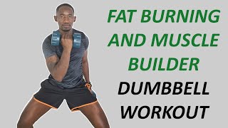 30 Minute Fat Burning and Muscle Building Dumbbell Workout/ Best for Weight Loss