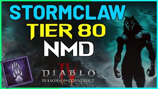 Stormclaw Druid Tier 80 NMD / Vault | Best Paragon - Fun Build | Diablo 4 - Season 3