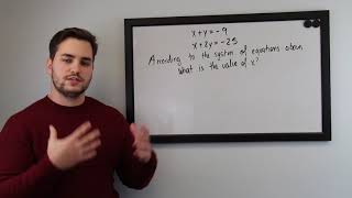 SAT Math No Calculator Section: System of Equations Strategies