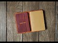 Making a Field Notes sized leather cover (FREE PATTERN)