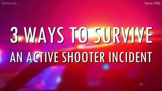 Run, Hide, Fight: 3 ways to survive an active shooting