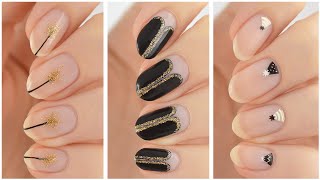 New Nail Art 2023 🎊 Easy Minimalist New Year's Eve Nail Design Compilation