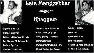 Lata Mangeshkar sings for Khayyam || Hindi Songs || 60s 70s 80s