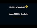 Master Regex in JavaScript