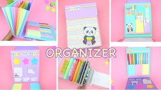 Pandin 🐼  Desk Organizer from Cardstock - Paper Organizer | aPasos Crafts DIY