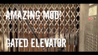 Tastefully Modernized Gated Westinghouse Elevator