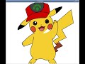 Pikachu drawing in python turtle programing