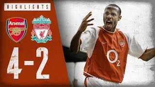 HENRY WITH A WORLDIE! | Arsenal 4-2 Liverpool | Highlights | April 9, 2004