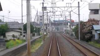 東武伊勢崎線　川俣駅～館林駅　前面展望