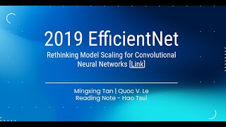 2019 EfficientNet paper summary