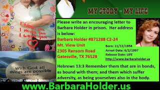 Barbara Holder (22 years, serving LIFE) Letter from Gatesville, Texas Prison