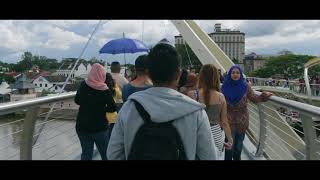 Darul Hana Bridge (Golden S Bridge) Kuching Sarawak